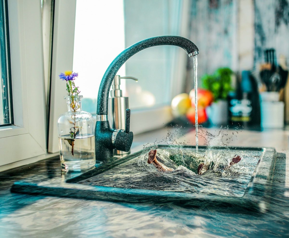 Robinet qui coule, gaspillage d'eau potable